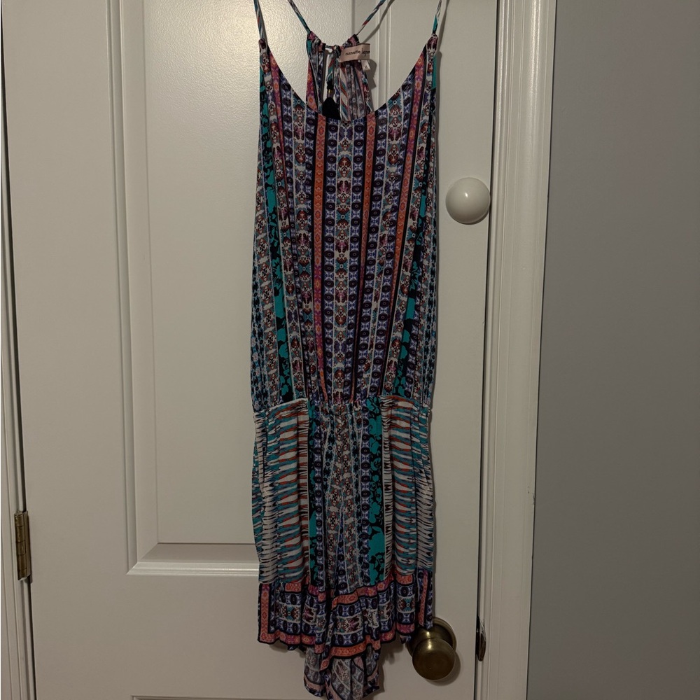 Nanette Lepore kimono romper swimsuit cover up open back - Picture 3 of 6
